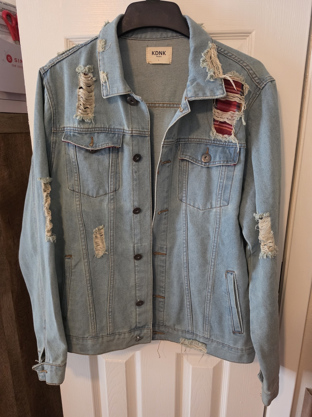 Men's KDNK Distressed Denim Jacket